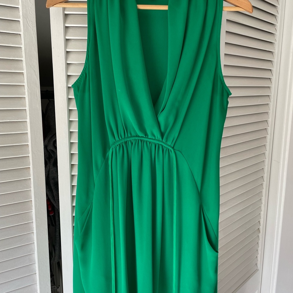 Vibrant Green Sleeveless Dress